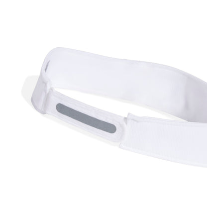White visor band on a white background
