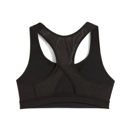 Black sports bra on a white background