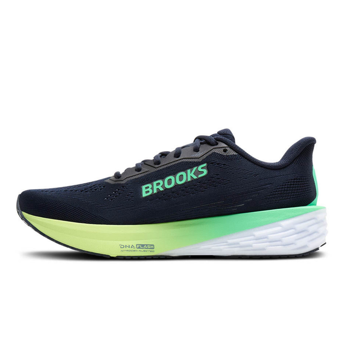 BROOKS SHOE LAUNCH 12 MN NAVY/WHITE/GREEN (AW26)