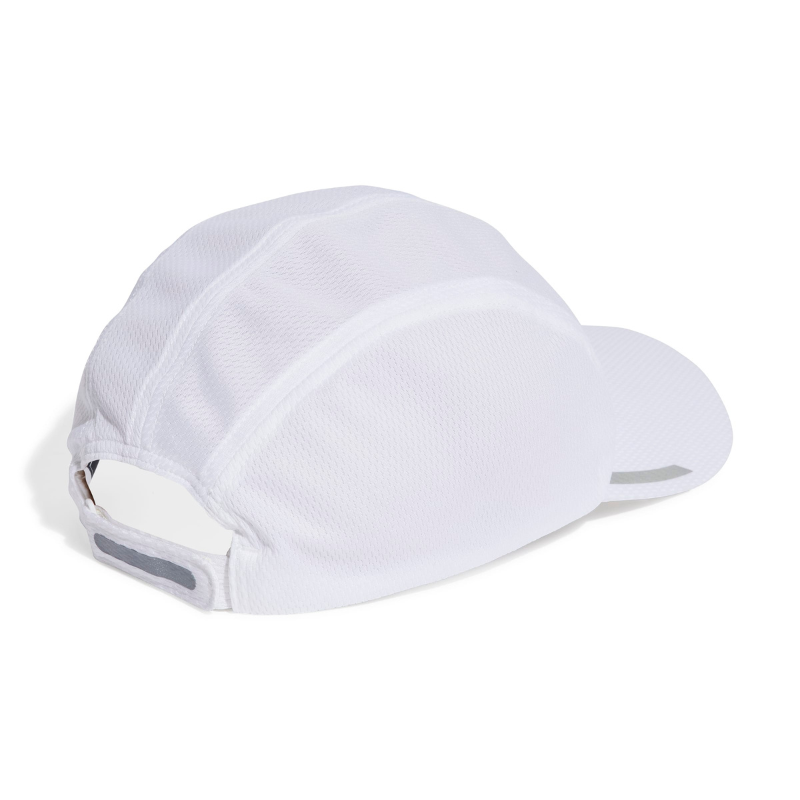 ADIDAS CAP RUNNING AEROREADY FOUR-PANEL MESH WHITE/SILVER (AW25)
