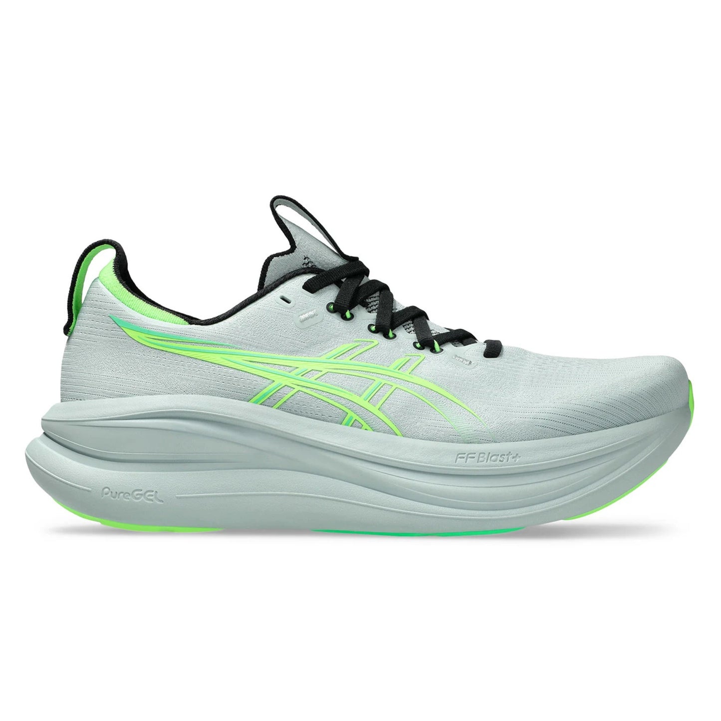 ASICS SHOE GEL-NIMBUS 28 MN COLD MOSS/ILLUMINATE GREEN (SS26)