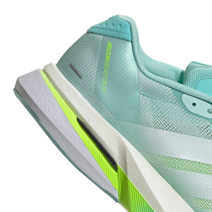 ADIDAS SHOE ADIZERO BOSTON 13 WN AQUA/METALLIC/LUCID LEMON (AW25)