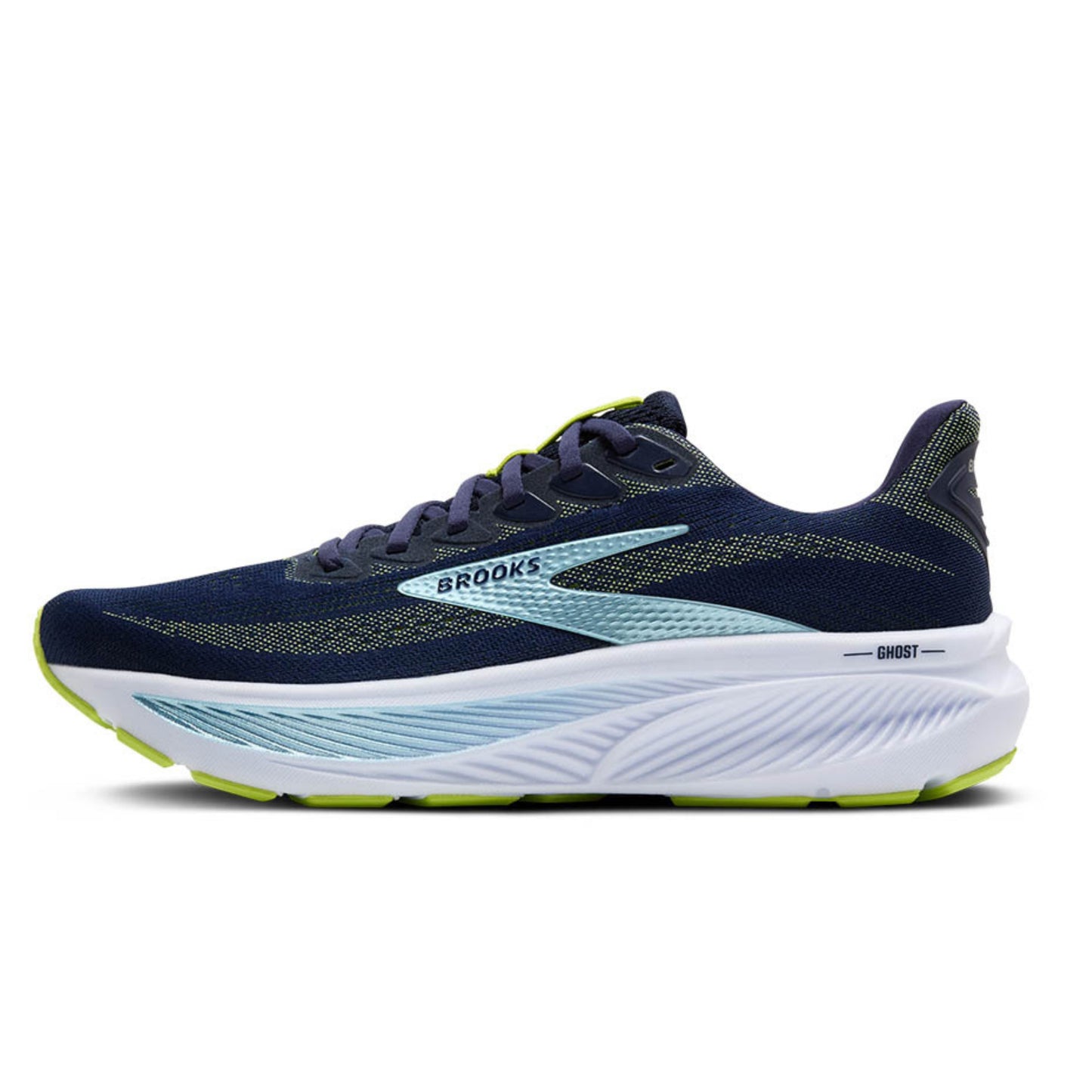 BROOKS SHOE GHOST 17 MN PEACOAT/LME/BLUE (AW25)