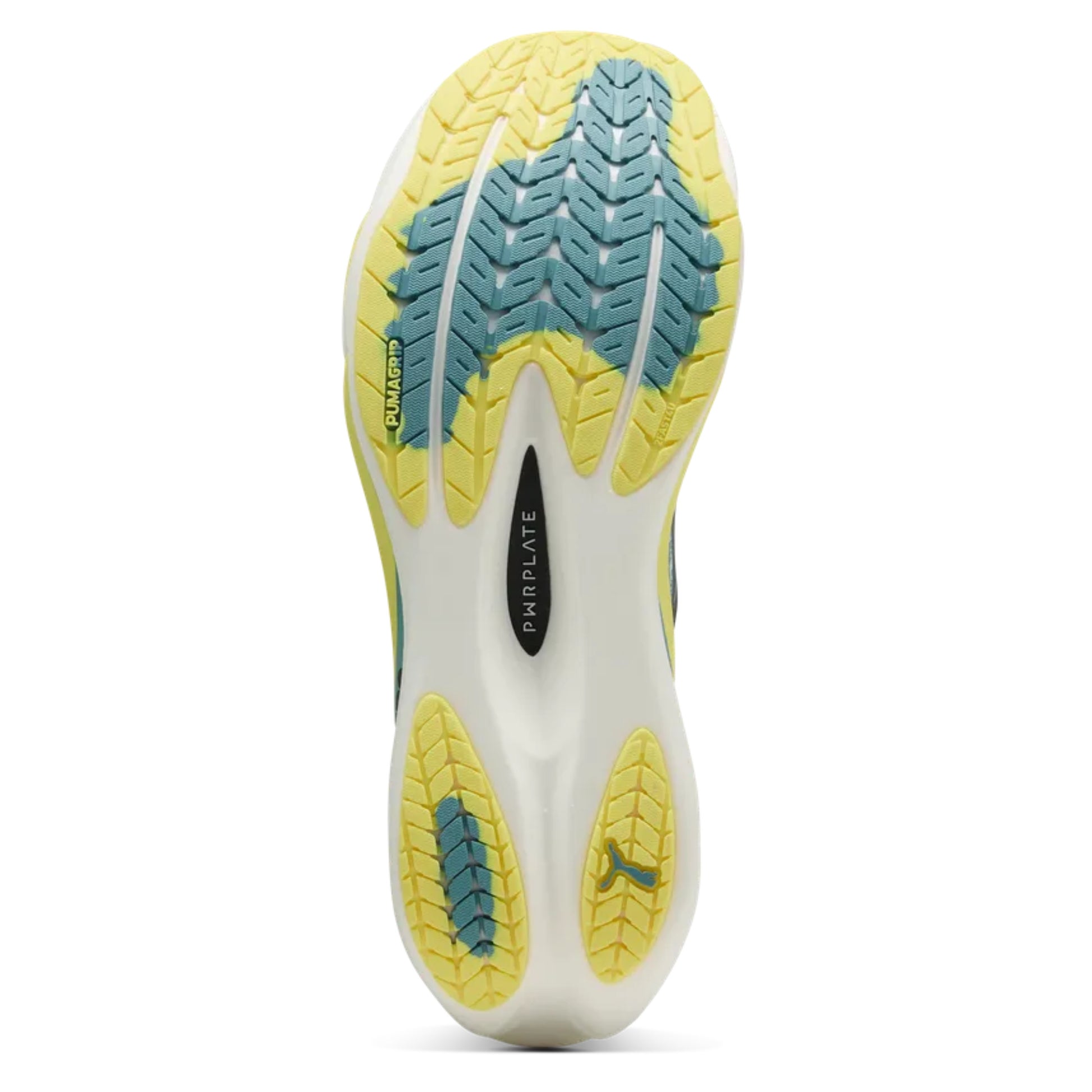Close-up of a pair of shoe soles with a textured design on a white background