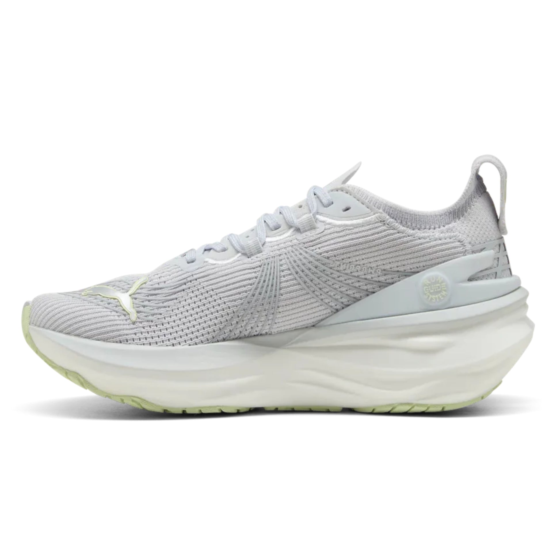 Light Gray Puma running shoe on a white background