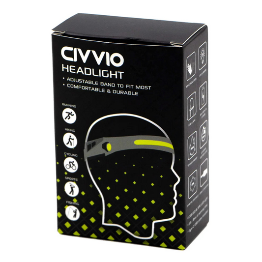 CIVVIO HEADLIGHT RECHARGEABLE & ADJUSTABLE 350 LUMENS