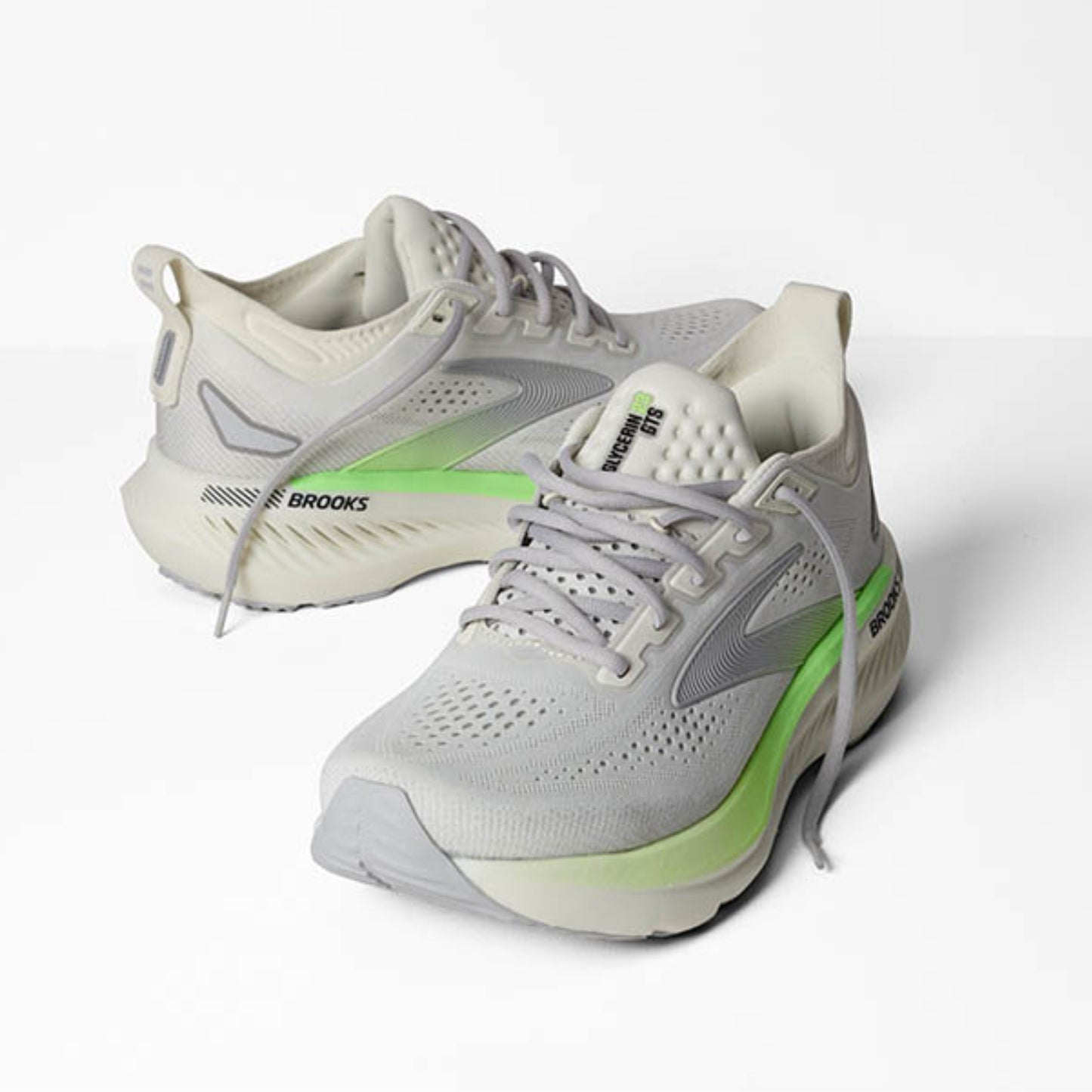 BROOKS SHOE GLYCERIN 23 MN GREY/GREEN/BLACK (SS26)