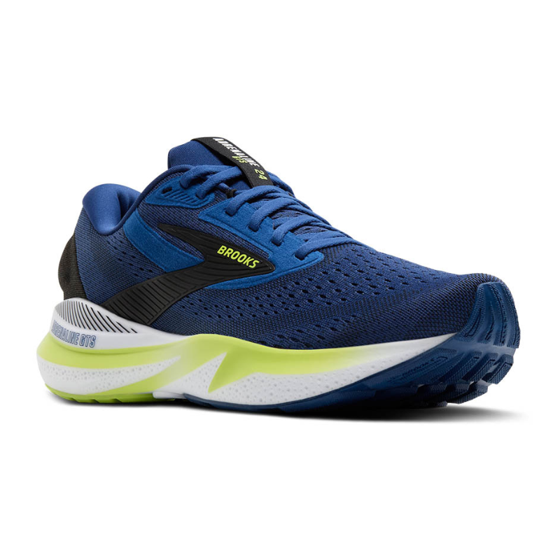 BROOKS SHOE ADRENALINE GTS 24 MN NAVY PEONY/BLACK/ACID LIME (AW25)