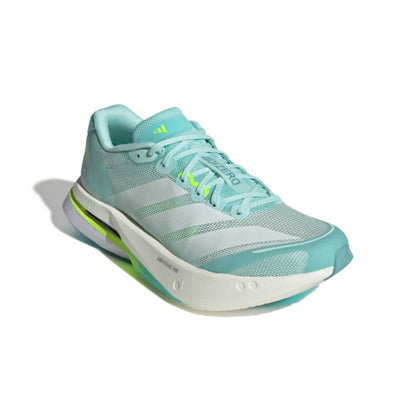 ADIDAS SHOE ADIZERO BOSTON 13 WN AQUA/METALLIC/LUCID LEMON (AW25)