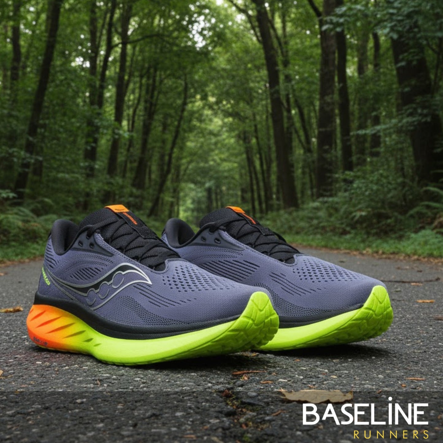 SAUCONY SHOE RIDE 18 MN SHADOW/VIZI/FONCE (AW25)