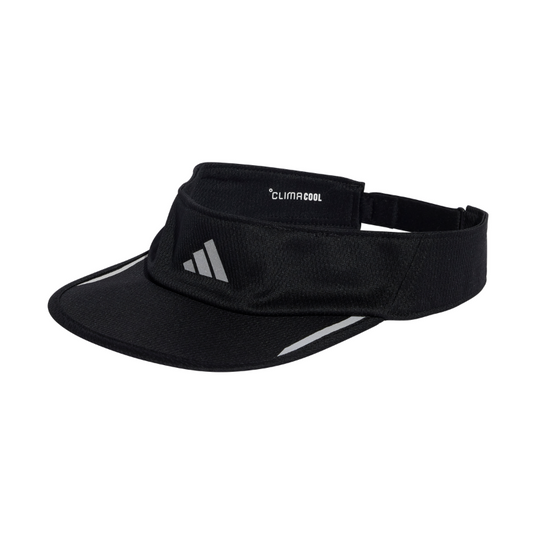 ADIDAS VISOR RUN AEROREADY BLACK/REFLECTIVE SILVER (SS25)