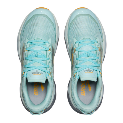 BROOKS SHOE CASCADIA 19 WN CLEARWATER/PRIMER GREY/APRICOT (AW25)