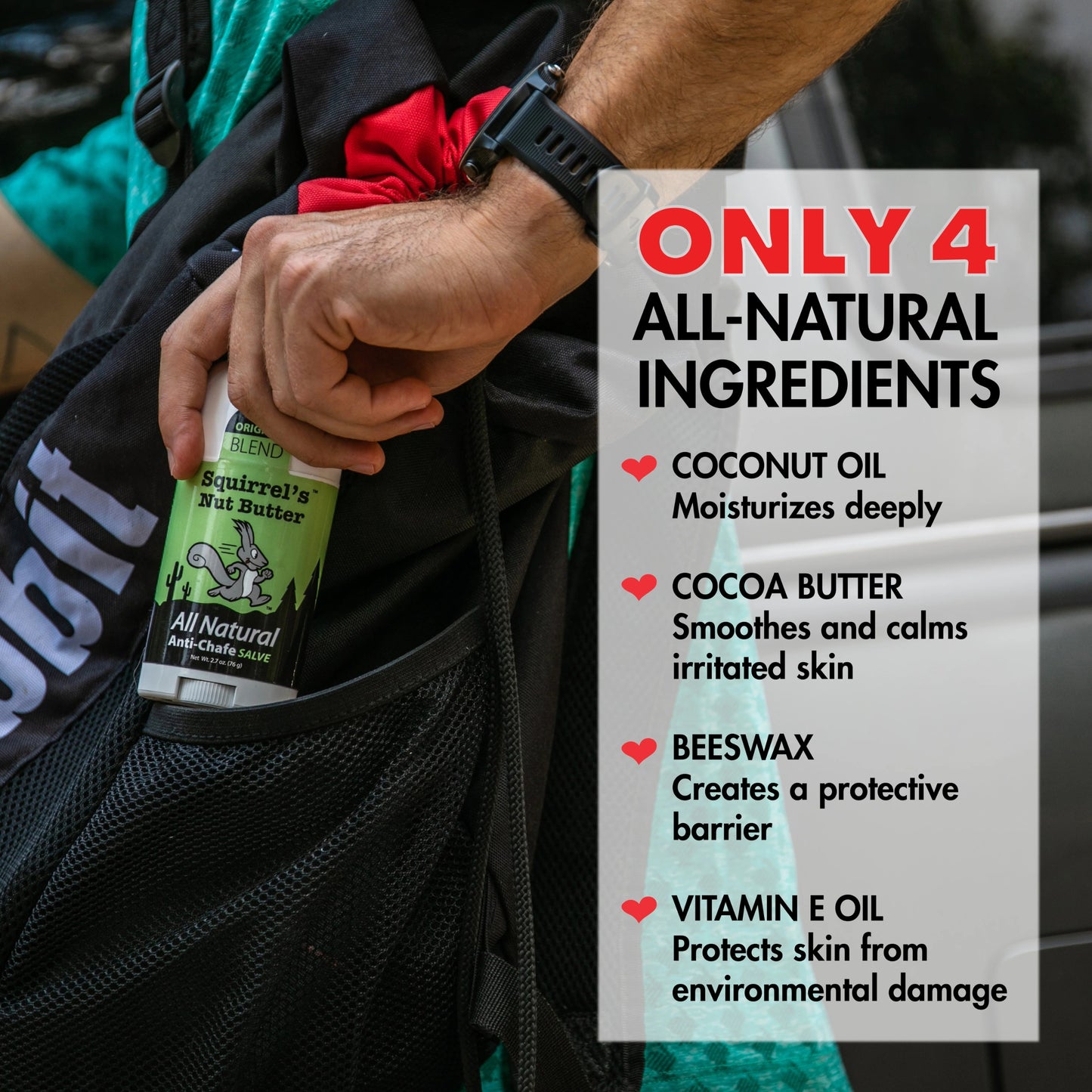 SQUIRREL'S NUT BUTTER ANTI-CHAFE STICK 48ML