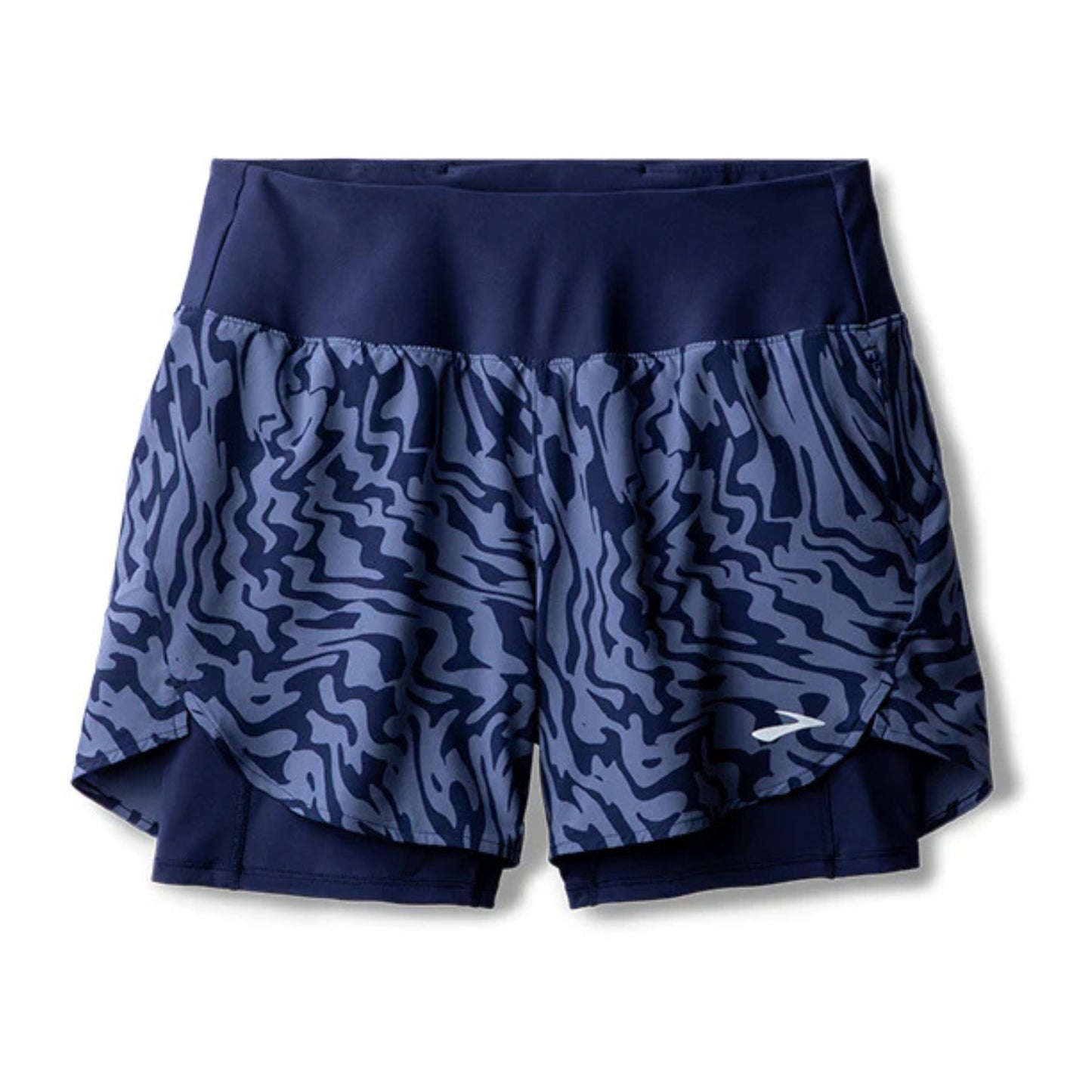 BROOKS SHORT CHASER 5INCH 2IN1 2.0 WN MIDNIGHT SPEEDSCAPE (AW25)