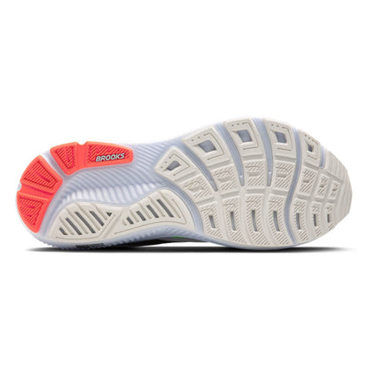 BROOKS SHOE GHOST 17 MN WHITE/PINK CLAY/GECKO (AW25)