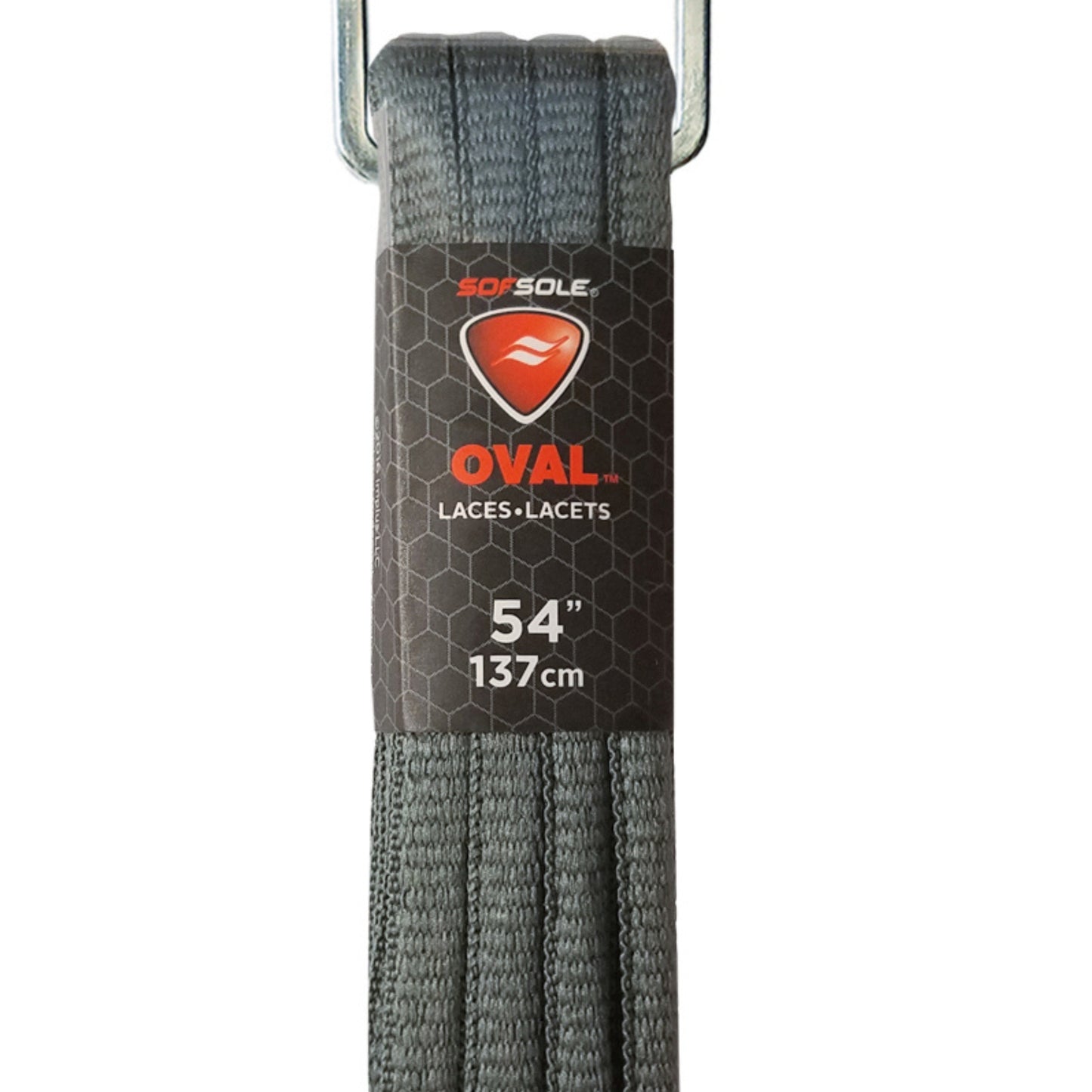 SOFSOLE SHOE LACE ATHLETIC OVAL 137CM GREY