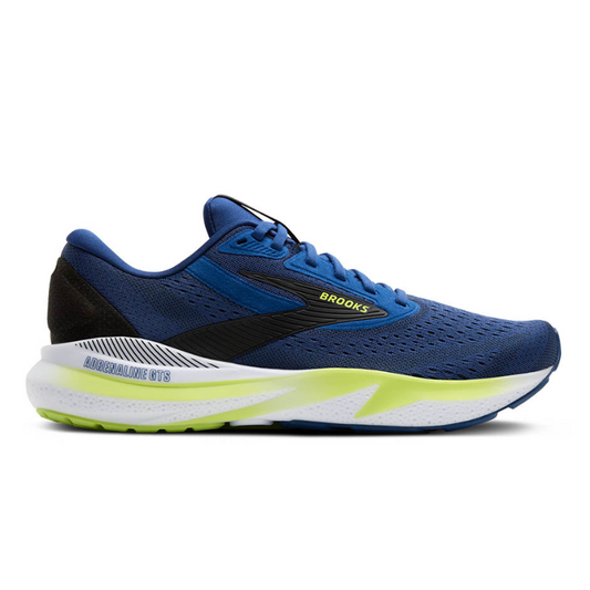 BROOKS SHOE ADRENALINE GTS 24 MN NAVY PEONY/BLACK/ACID LIME (AW25)