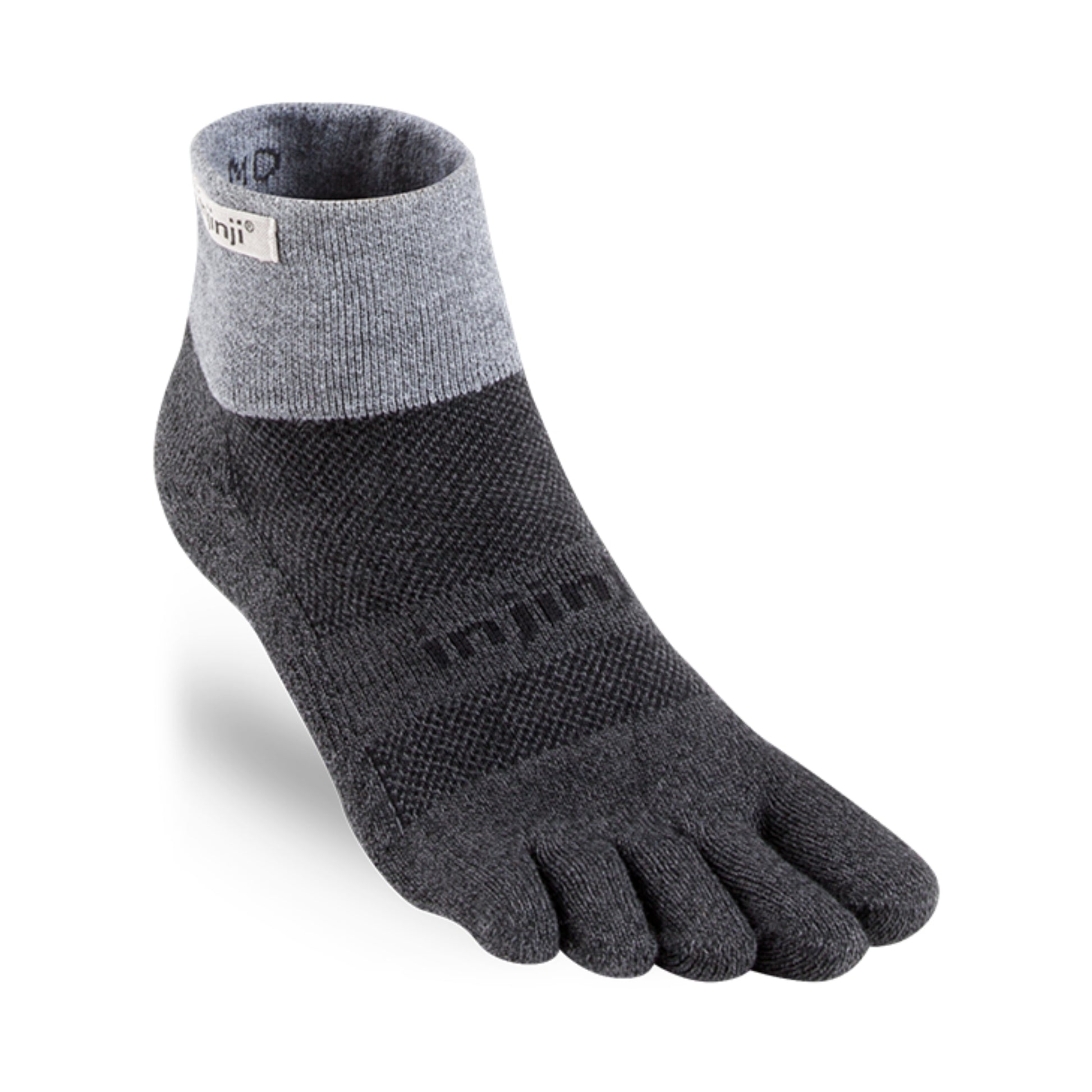 INJINJI grey sock on a white backgroud