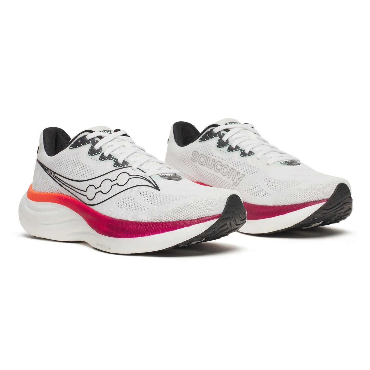 SAUCONY SHOE RIDE 19 MN WHITE/CRIMSON (SS26)