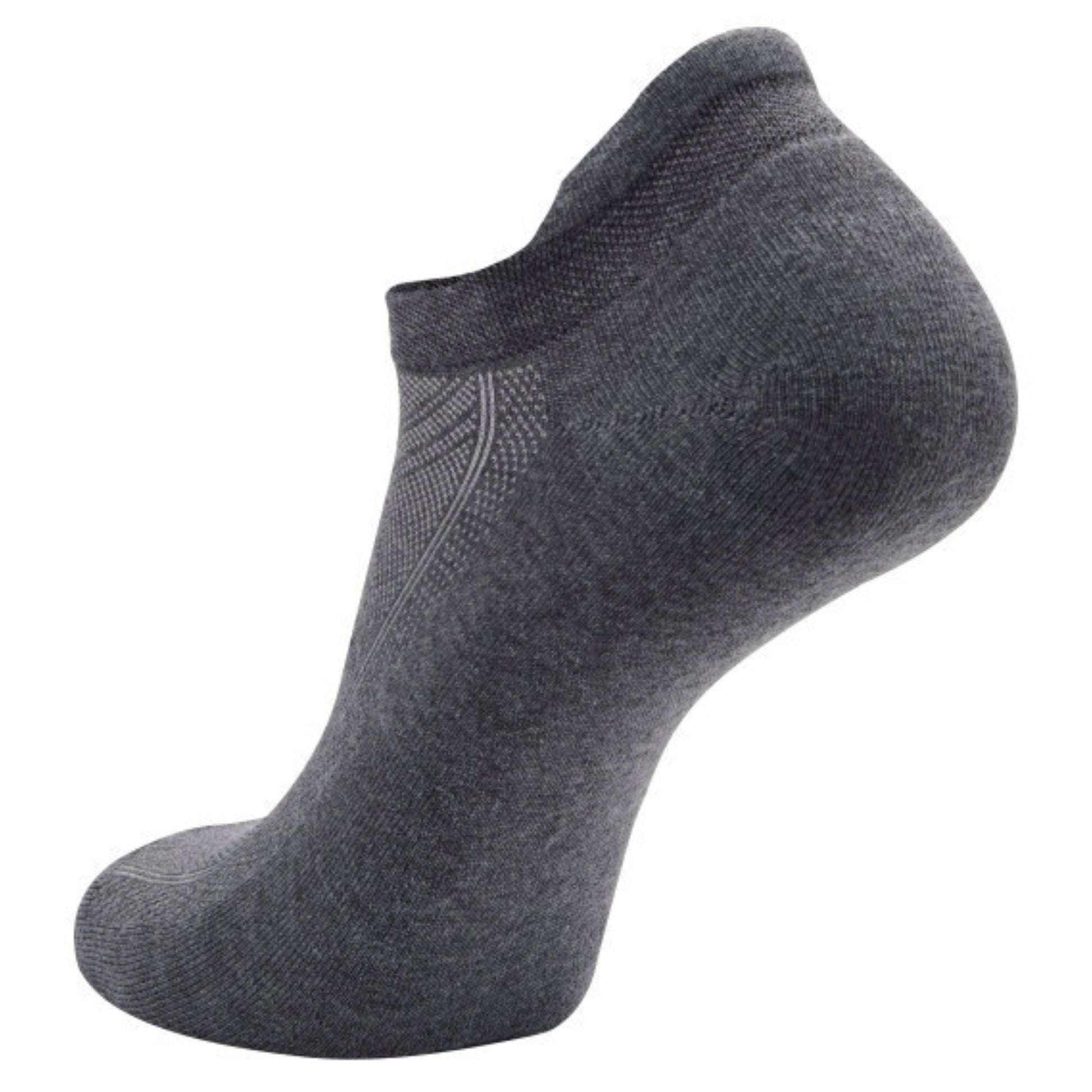 Gray ankle sock on a white background