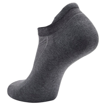 Gray ankle sock on a white background