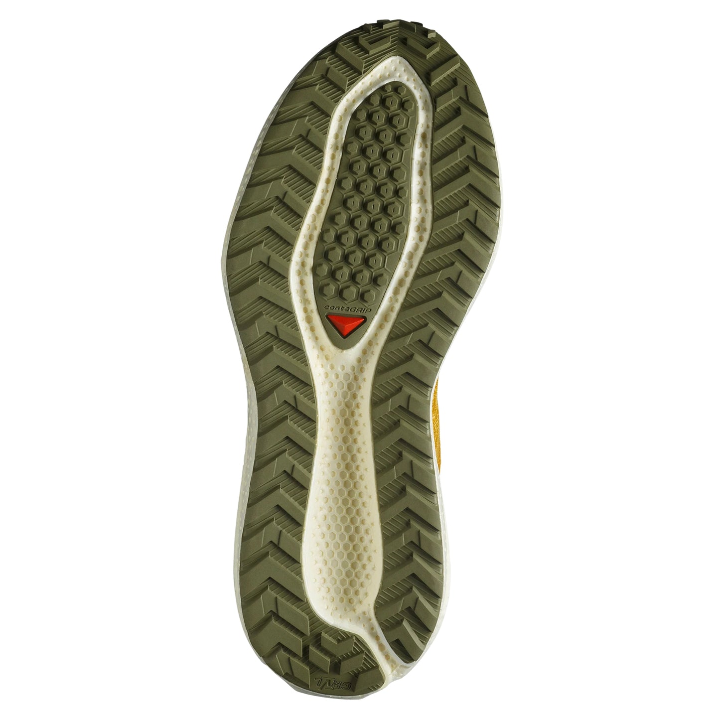 SALOMON SHOE AERO GLIDE 3 GRAVEL MN MUSTARD/VANILLA/GREEN (AW25)