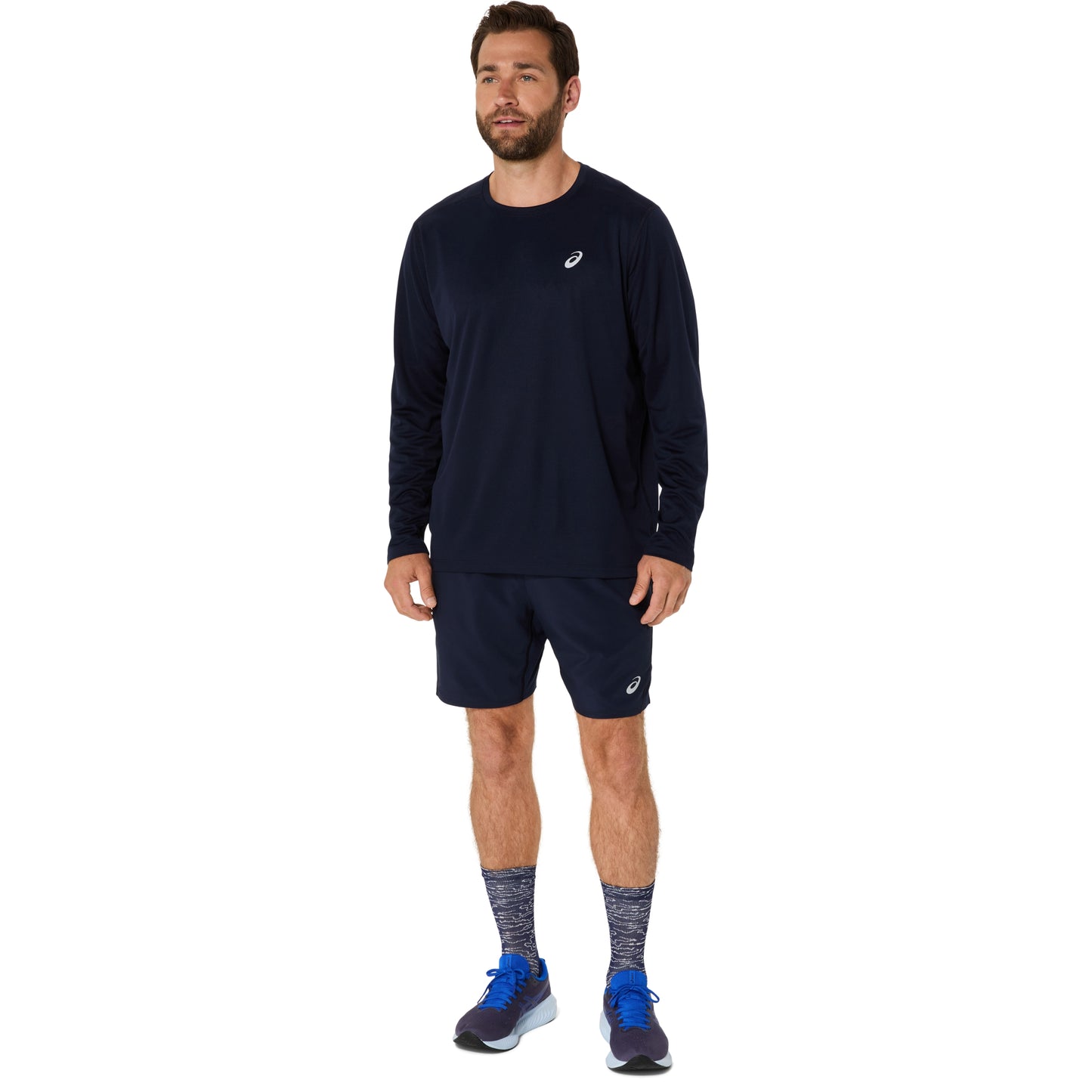 ASICS SHIRT TEE LONG SLEEVE CORE MN MIDNIGHT (AW25)