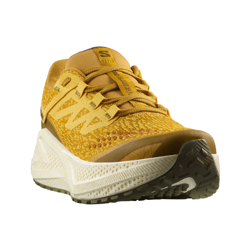 SALOMON SHOE AERO GLIDE 3 GRAVEL MN MUSTARD/VANILLA/GREEN (AW25)