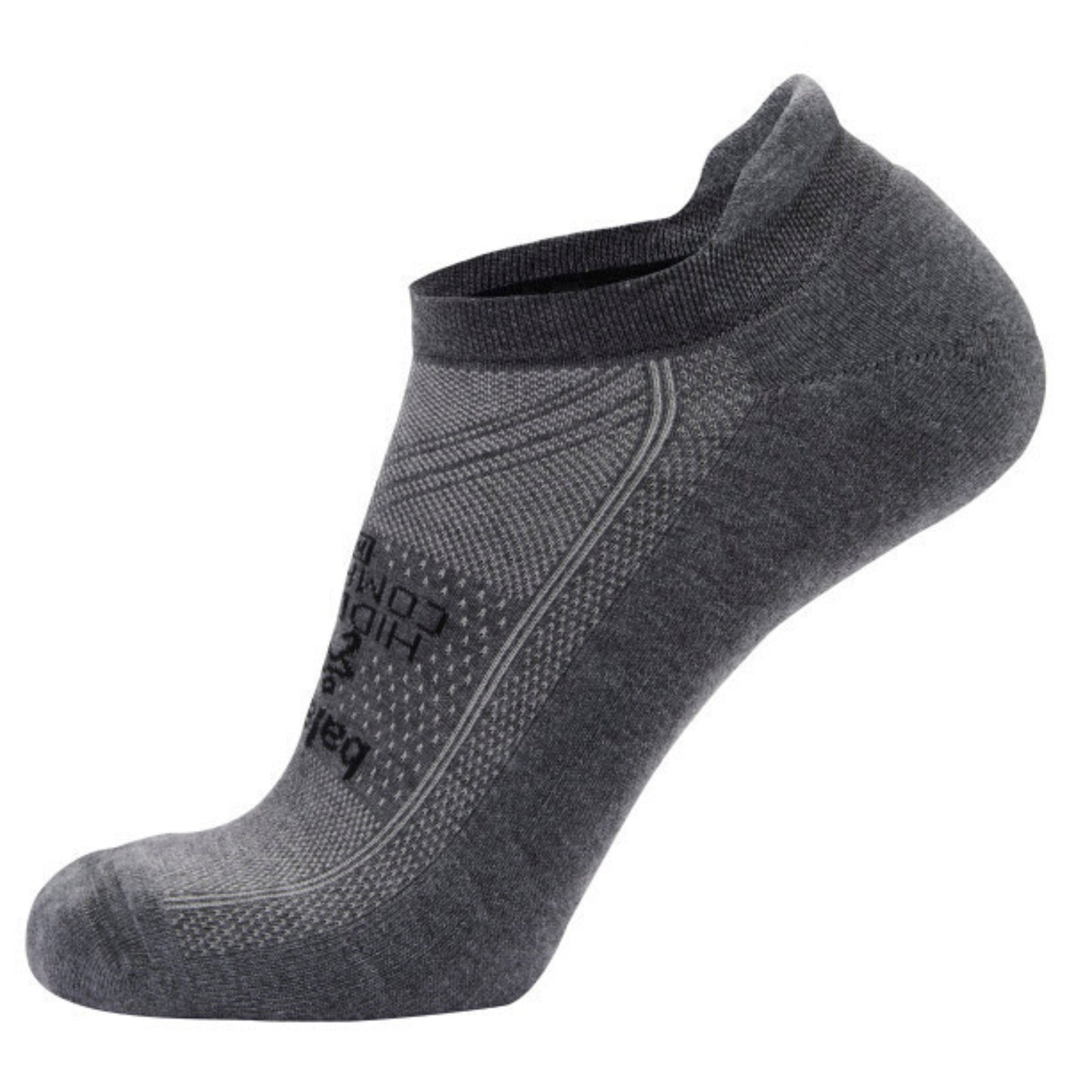 Gray ankle sock on a white background