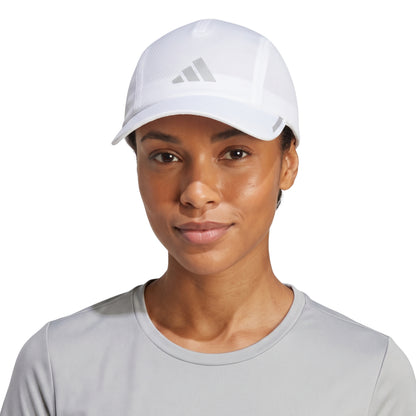 ADIDAS CAP RUNNING AEROREADY FOUR-PANEL MESH WHITE/SILVER (AW25) (TBD)