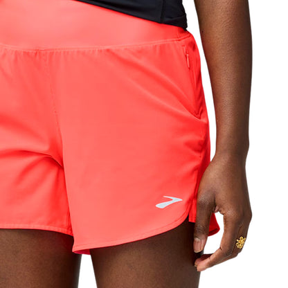 BROOKS SHORT CHASER 5INCH 2.0 WN NEO CAYENNE (AW25)