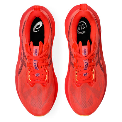 ASICS SHOE NOVABLAST 5 MN FLASH RED/EDO PURPLE (AW25)