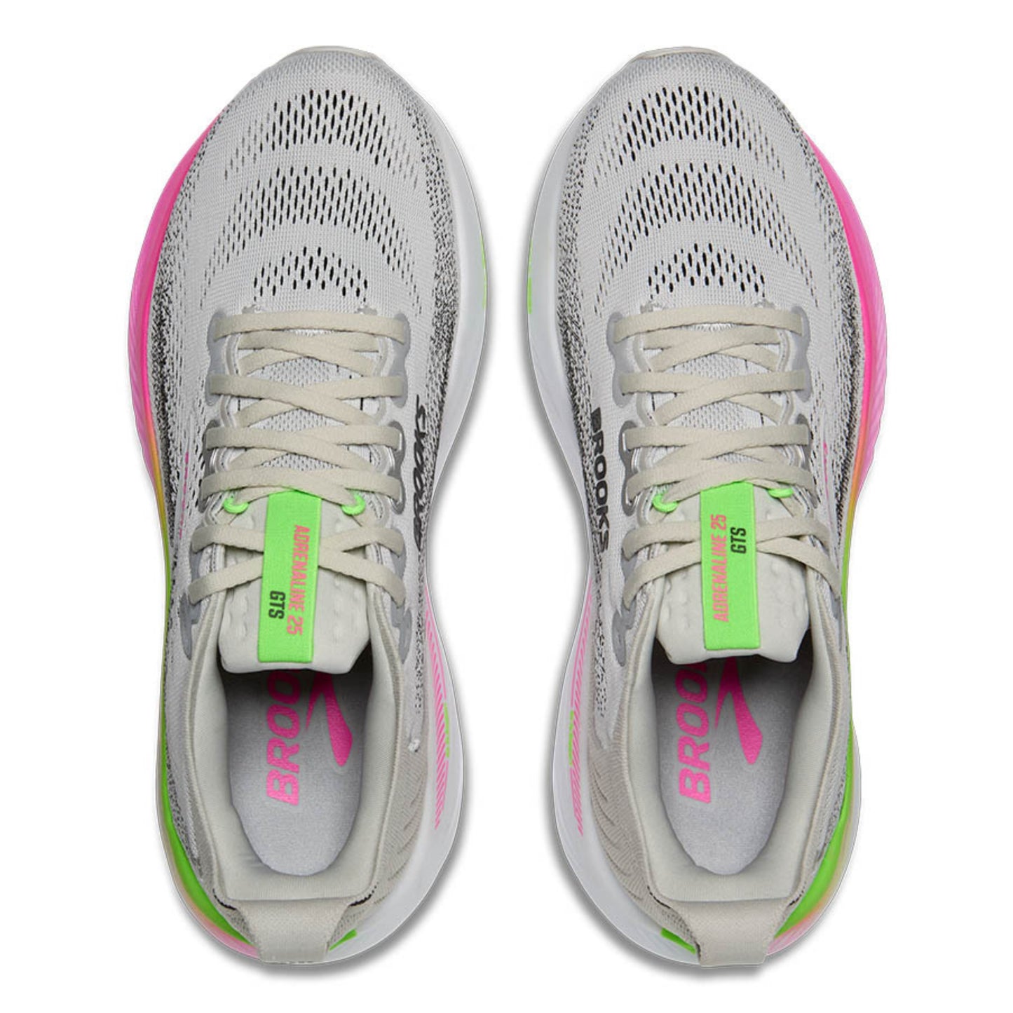 BROOKS SHOE ADRENALINE GTS 25 WN OYSTER/PINK/GREEN (SS26)