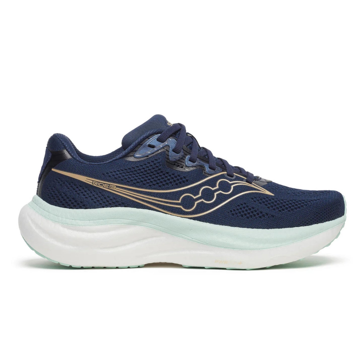 SAUCONY SHOE RIDE 19 WN NAVY/AQUA MARINE (SS26)