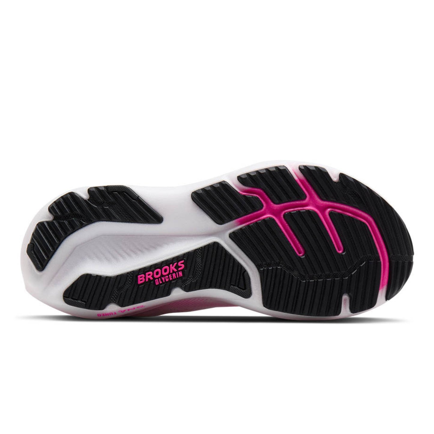 BROOKS SHOE GLYCERIN 23 WN WHITE/PHANTOM/CYBER PINK (SS26)