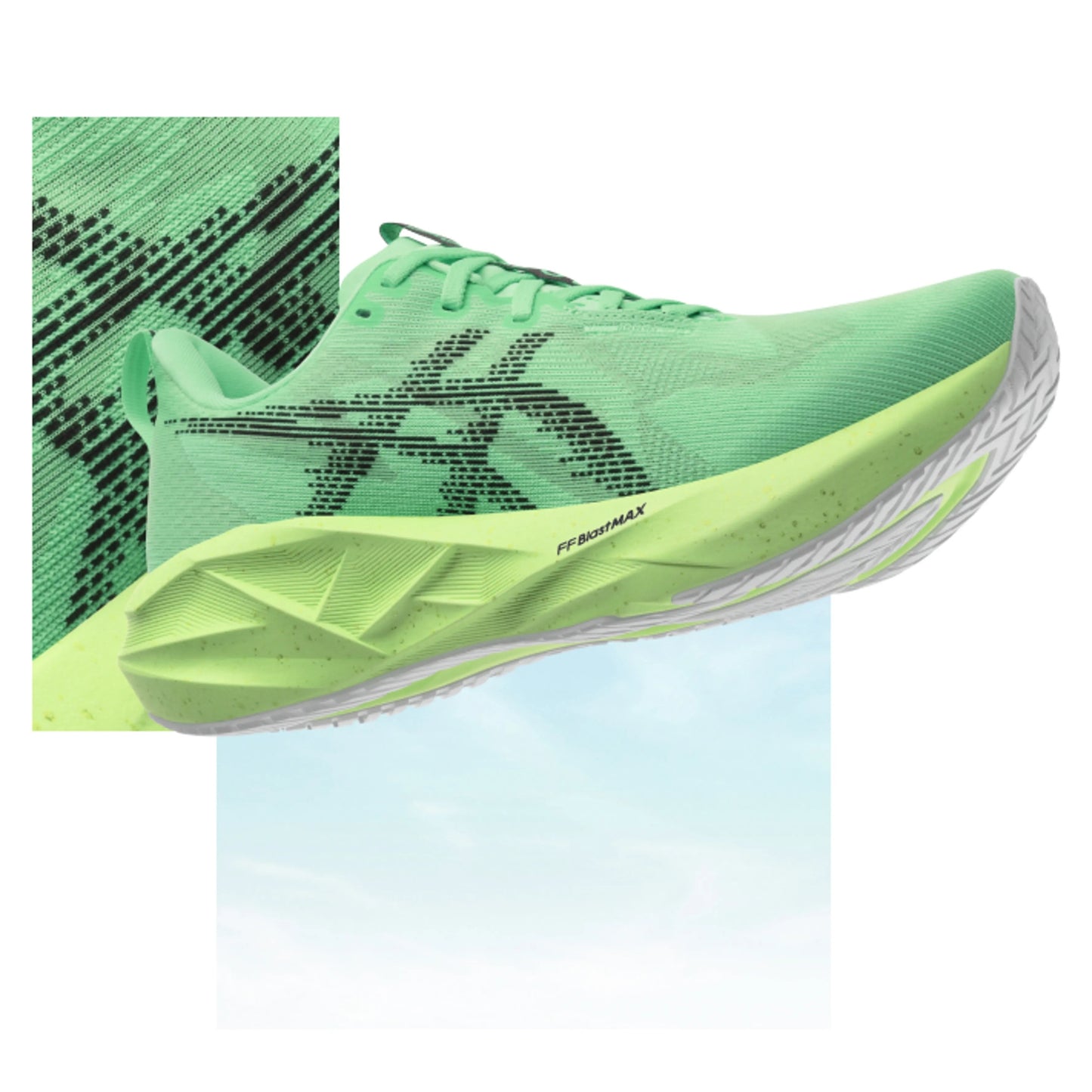 ASICS SHOE NOVABLAST 5 WN VITAL GREEN/BLACK (SS26)