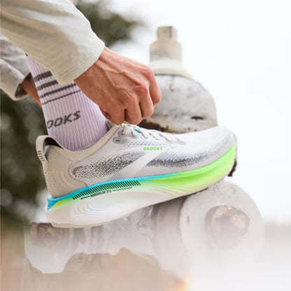 BROOKS SHOE ADRENALINE GTS 25 MN OYSTER/GREEN GECKO/BLUE (SS26)